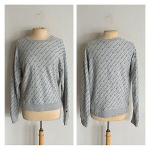 Champion all over print fleece lined sweatshirt